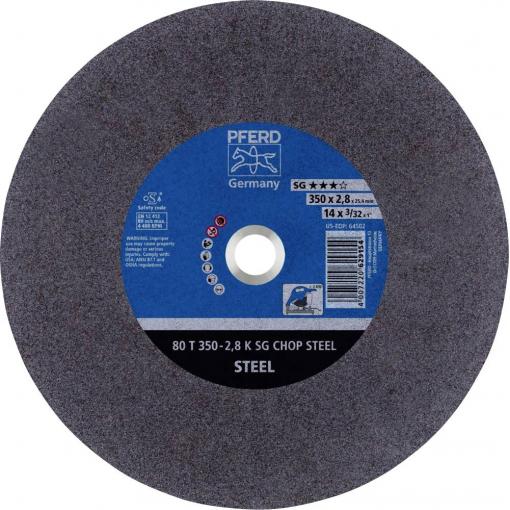 PFERD TOOLS 80 T 350-2,8 K SG CHOP STEEL/25,4 66323570 řezný kotouč rovný 350 mm 10 ks kalená ocel , ocel