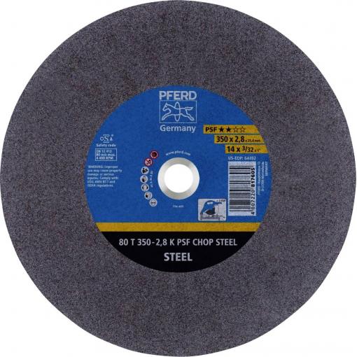 PFERD TOOLS 80 T 350-2,8 K PSF CHOP STEEL/25,4 66323574 řezný kotouč rovný 350 mm 10 ks kalená ocel , ocel