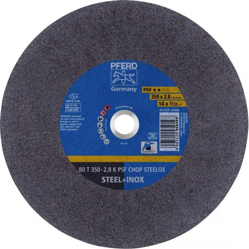 PFERD TOOLS 80 T 350-2,8 K PSF CHOP STEELOX/25,4 66323575 řezný kotouč rovný 350 mm 10 ks nerezová ocel, kalená ocel , ocel