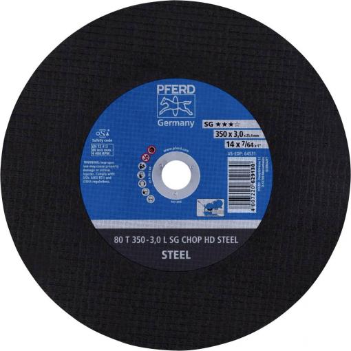 PFERD TOOLS 80 T 350-3,0 L SG CHOP HD STEEL/25,4 66323580 řezný kotouč rovný 350 mm 10 ks kalená ocel , ocel