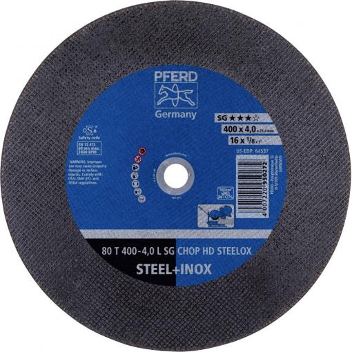 PFERD TOOLS 80 T 400-4,0 L SG CHOP HD STEELOX/25,4 66324082 řezný kotouč rovný 400 mm 10 ks nerezová ocel, kalená ocel , ocel