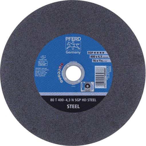 PFERD TOOLS 100 T 400-4,3 N SGP HD STEEL/40,0 66324195 řezný kotouč rovný 400 mm 10 ks kalená ocel , ocel