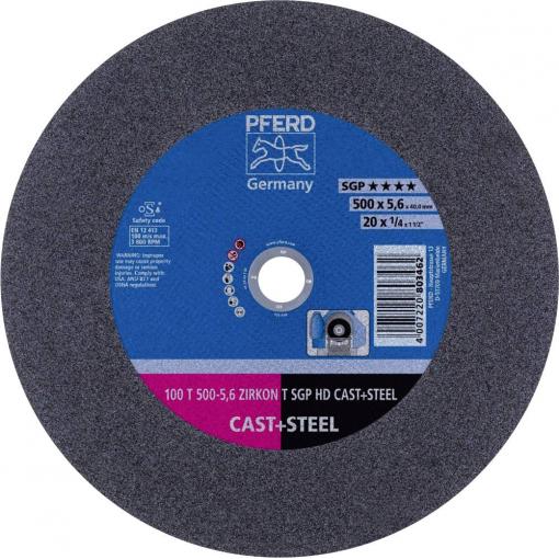 PFERD TOOLS 100 T 500-5,6 ZIRKON T SGP HD CAST+STEEL/40,0 66325065 řezný kotouč rovný 500 mm 5 ks kalená ocel , litina , ocel, ocelový odlitek