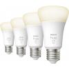 Philips Hue sada 4 LED žárovek 871951431914100 Energetická třída (EEK2021): F (A - G) Hue White Viererpack 4x800lm 60W E27 36 W teplá bílá