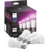 Philips Hue sada 4 LED žárovek 871951432840200 Energetická třída (EEK2021): F (A - G) Hue White & Col. Amb. Viererpack 4x570lm 60W E27 9 W teplá až studená bílá