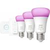 Philips Hue LED žárovka 871951429135500 Energetická třída (EEK2021): F (A - G) Hue White & Col. Amb. 3er Starter Set inkl. DimmerSwitch 3x800lm 75W E27 11 W