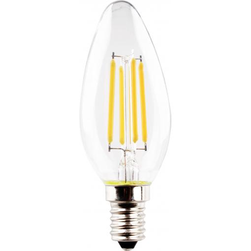 Müller-Licht 400396 LED Energetická třída (EEK2021) F (A - G) E14 svíčkový tvar 4.9 W = 40 W teplá bílá 1 ks