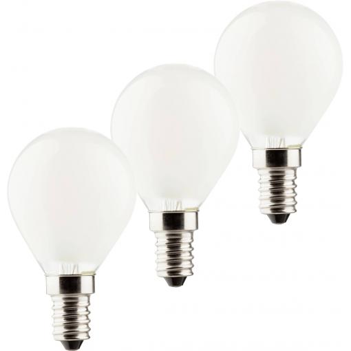 Müller-Licht 400294 LED Energetická třída (EEK2021) E (A - G) E14 kapkový tvar 4.2 W = 40 W teplá bílá 3 ks
