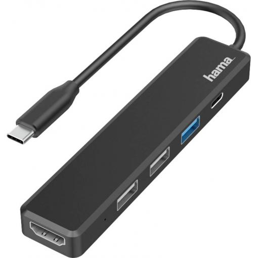 Hama USB-C® notebook dokovací stanice Vhodné pro značky (dokovací stanice pro notebook): univerzální vč. funkce nabíjení, napájení USB-C®