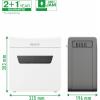 Leitz IQ 3M Protect Premium P5 skartovačka 3 listů mikrořez 2 x 15 mm P-5 10 l Křížový řez sponky do sešívačky, kancelářské sponky