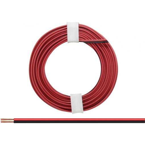Donau Elektronik 225-01 lanko/ licna 2 x 0.25 mm² červená/černá 5 m