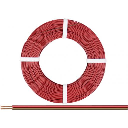 Donau Elektronik 225-080-25 lanko/ licna 2 x 0.25 mm² červenohnědá 25 m