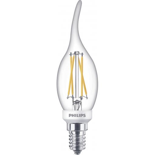 Philips LED 871951432437400 LED Energetická třída (EEK2021) D (A - G) E14 svíčkový tvar 3.4 W = 40 W teplá bílá (Ø x d) 35 mm x 119 mm 1 ks