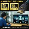 Oehlbach HDMI kabel Zástrčka HDMI-A, Zástrčka HDMI-A 1.50 m permanentní modrá , antracitová D1C92601 8K UHD HDMI kabel