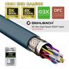 Oehlbach HDMI kabel Zástrčka HDMI-A, Zástrčka HDMI-A 1.50 m permanentní modrá , antracitová D1C92601 8K UHD HDMI kabel
