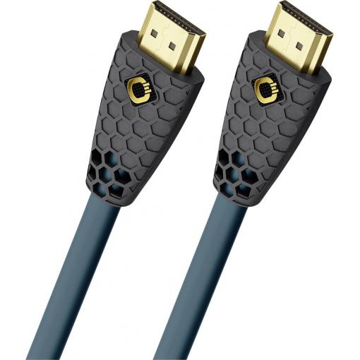 Oehlbach HDMI kabel Zástrčka HDMI-A, Zástrčka HDMI-A 3.00 m permanentní modrá , antracitová D1C92603 8K UHD HDMI kabel