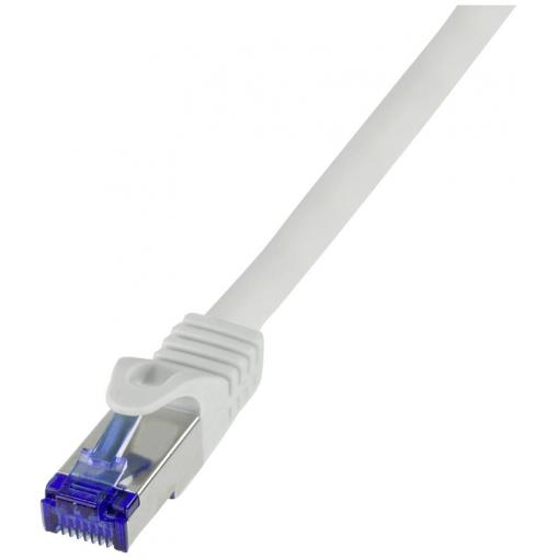 LogiLink C6A142S RJ45 USB kabel CAT 6A S/FTP 50.00 m šedá 1 ks