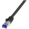 LogiLink C6A093S RJ45 USB kabel CAT 6A S/FTP 10.00 m černá 1 ks