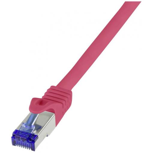 LogiLink C6A034S RJ45 USB kabel CAT 6A S/FTP 1.00 m červená 1 ks