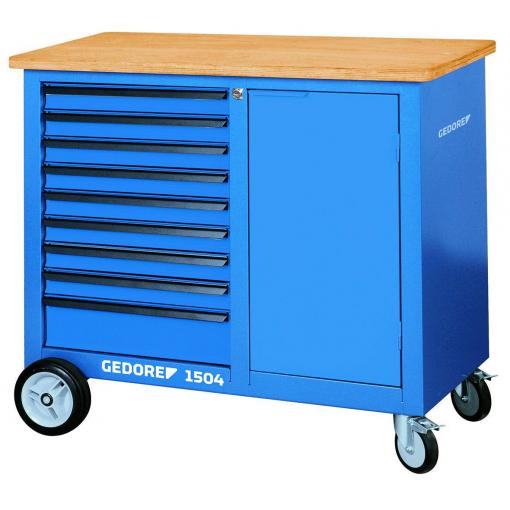 Gedore 1814923 pracovní stůl na kolečkách (š x v x h) 1100 x 985 x 550 mm modrá