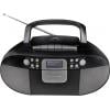 soundmaster SCD7800SW SCD7800SW rádio s kazetovým přehrávačem, DAB+, FM, AUX, CD, kazeta, USB, funkce alarmu, černá
