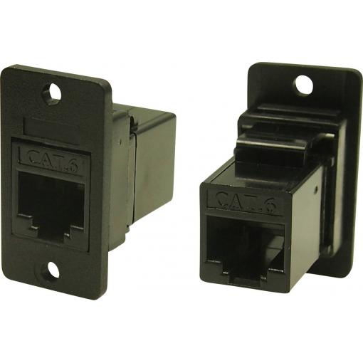 Cliff CP30622SX1, RJ45 konektor, adaptér, vestavný, černá, 1 ks