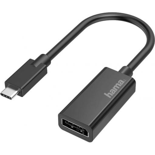 Hama USB 2.0 adaptér [1x zásuvka DisplayPort - 1x USB-C® zástrčka]