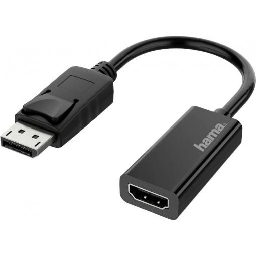 Hama 00200335 DisplayPort / HDMI adaptér [1x UK zástrčka - 1x zástrčka DisplayPort] černá