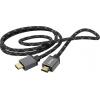 Hama HDMI kabel Zástrčka HDMI-A, Zástrčka HDMI-A 2.00 m šedá, černá 00200504 8K UHD HDMI kabel