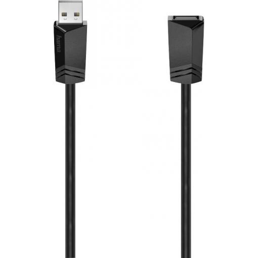 Hama USB kabel USB 2.0 USB-A zásuvka, USB-A zástrčka 5.00 m černá 00200621