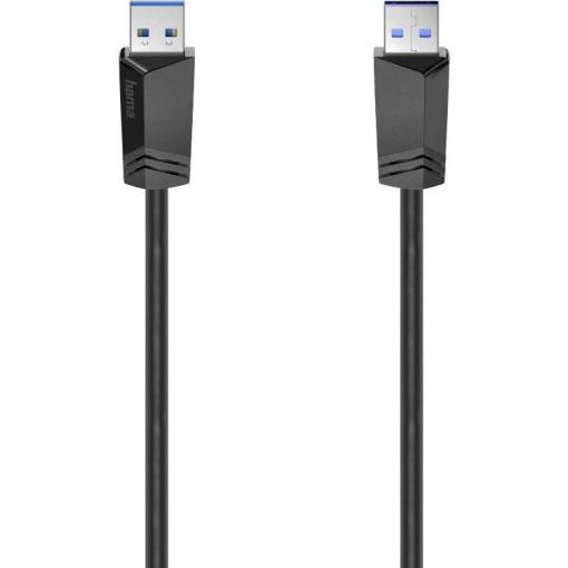 Hama USB kabel USB 3.2 Gen1 USB-A zástrčka 1.50 m černá 00200624