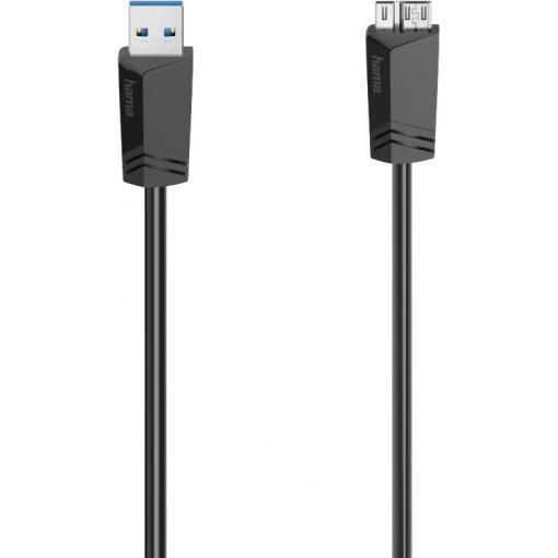 Hama USB kabel USB 3.2 Gen1 USB-A zástrčka, USB Micro-B 3.0 zástrčka 1.50 m černá 00200627