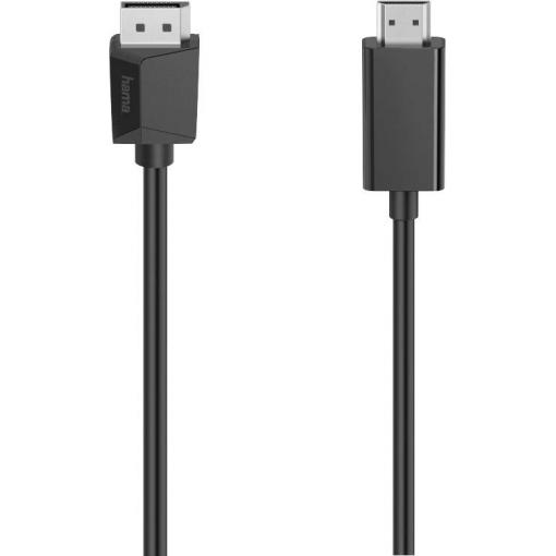 Hama DisplayPort / HDMI kabelový adaptér Konektor DisplayPort, Zástrčka HDMI-A 1.50 m černá 00200712 Kabel DisplayPort