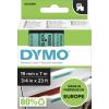 páska do štítkovače DYMO D1 45809 polyester Barva pásky: zelená Barva písma:černá 19 mm 7 m