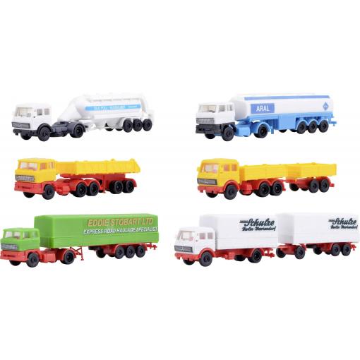 Kibri 36980 Z model nákladního vozidla 6-dílná sada tahačů