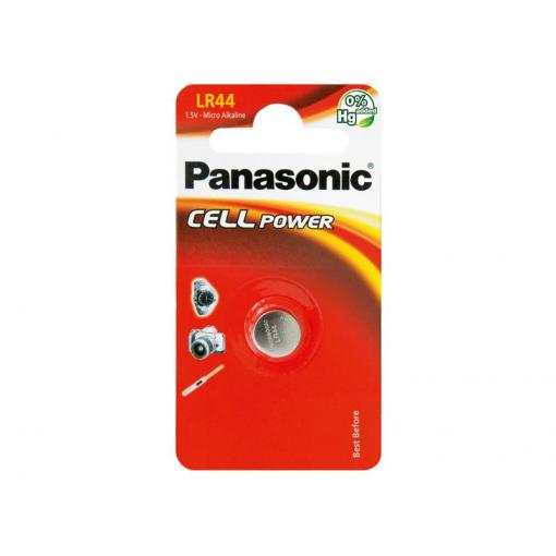 Baterie LR44 (A76) PANASONIC Cell Power alkalická 1ks / blistr