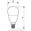 LED žárovka Philips E14 5,5W/40W stmívatelná, 2700K, Dimtone 230V P48 CL   P306189