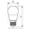 LED žárovka Philips E27 5,5W stmívatelná, 2700K 230V P48 CL   P306202