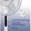 Honeywell HSF600WE QuietSet stojanový ventilátor 40 W (Ø x v) 40 cm x 1220 mm bílá výškově nastaveitelné, LED displej, s dálkovým ovládáním, otočný, natáčecí,