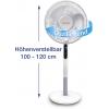 Honeywell HSF600WE QuietSet stojanový ventilátor 40 W (Ø x v) 40 cm x 1220 mm bílá výškově nastaveitelné, LED displej, s dálkovým ovládáním, otočný, natáčecí,