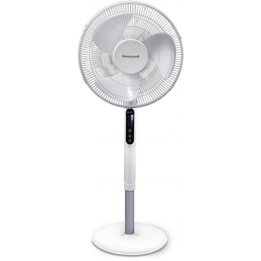 Honeywell HSF600WE QuietSet stojanový ventilátor 40 W (Ø x v) 40 cm x 1220 mm bílá výškově nastaveitelné, LED displej, s dálkovým ovládáním, otočný, natáčecí,