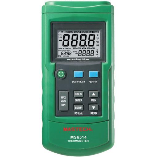 Teploměr MASTECH MS6514 duální, USB, datalogger