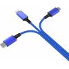 Smrter Nabíjecí kabel USB USB 2.0 USB-A zástrčka, USB-C ® zástrčka, Apple Lightning konektor, USB Micro-B zástrčka 1.20 m modrá SMRTER_HYDRA_ULT_NB