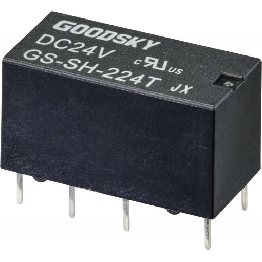 GoodSky GS-SH-224T relé do DPS 24 V/DC 2 A 2 přepínací kontakty 1 ks Tube