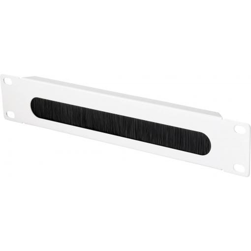 Renkforce RF-4759820 254 mm 10 palec kartáčová lišta pro datové skříně pevná vestavba Vhodné pro hloubku skříně: od 300 mm šedá