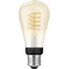 Philips Hue LED žárovka 871951430146700 Energetická třída (EEK2021): G (A - G) Hue White Ambiance Einzelpack Edison ST64 Filament 300lm E27 7 W teplá až