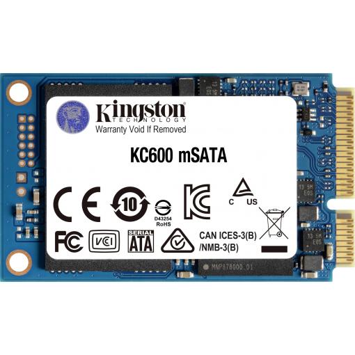 Kingston KC600 512 GB interní mSATA SSD pevný disk SATA 6 Gb/s Retail SKC600MS/512G