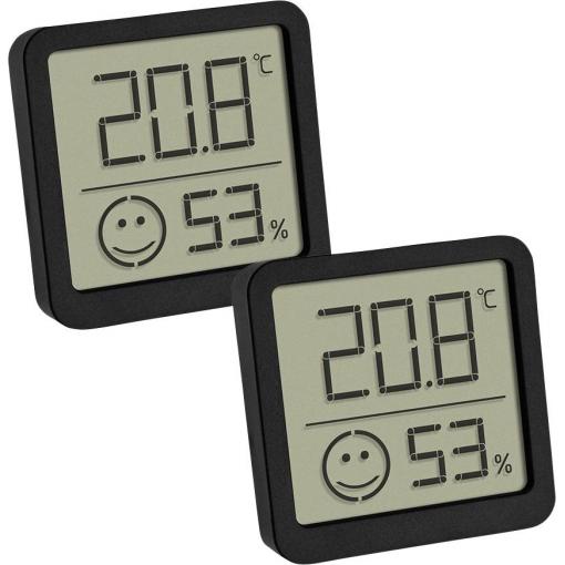 TFA Dostmann 2-pack teploměr a vlhkoměr černá