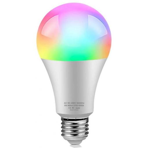 LED žárovka WiFi smart TUYA RGB E27 10 W, AS-Q9