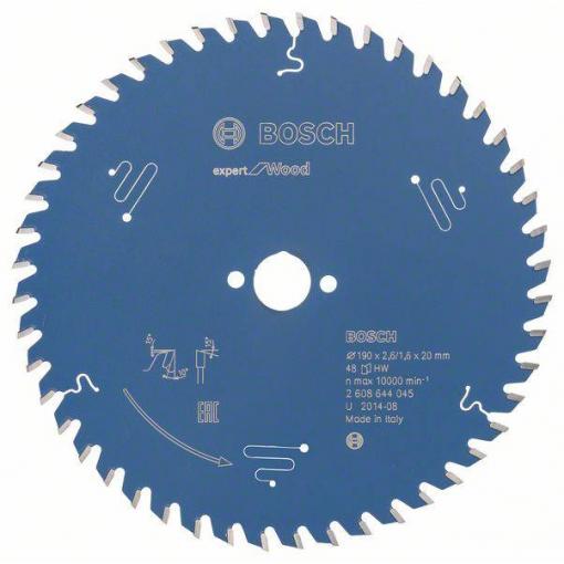 Bosch Accessories Expert for Wood 2608644045 pilový kotouč 190 x 20 x 1.6 mm Počet zubů (na palec): 48 1 ks